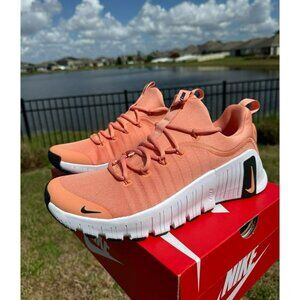 SIZE MEN’S NIKE LUNAR FREE METCON 6 FJ7127-800 APRICOT AGATE / WHITE